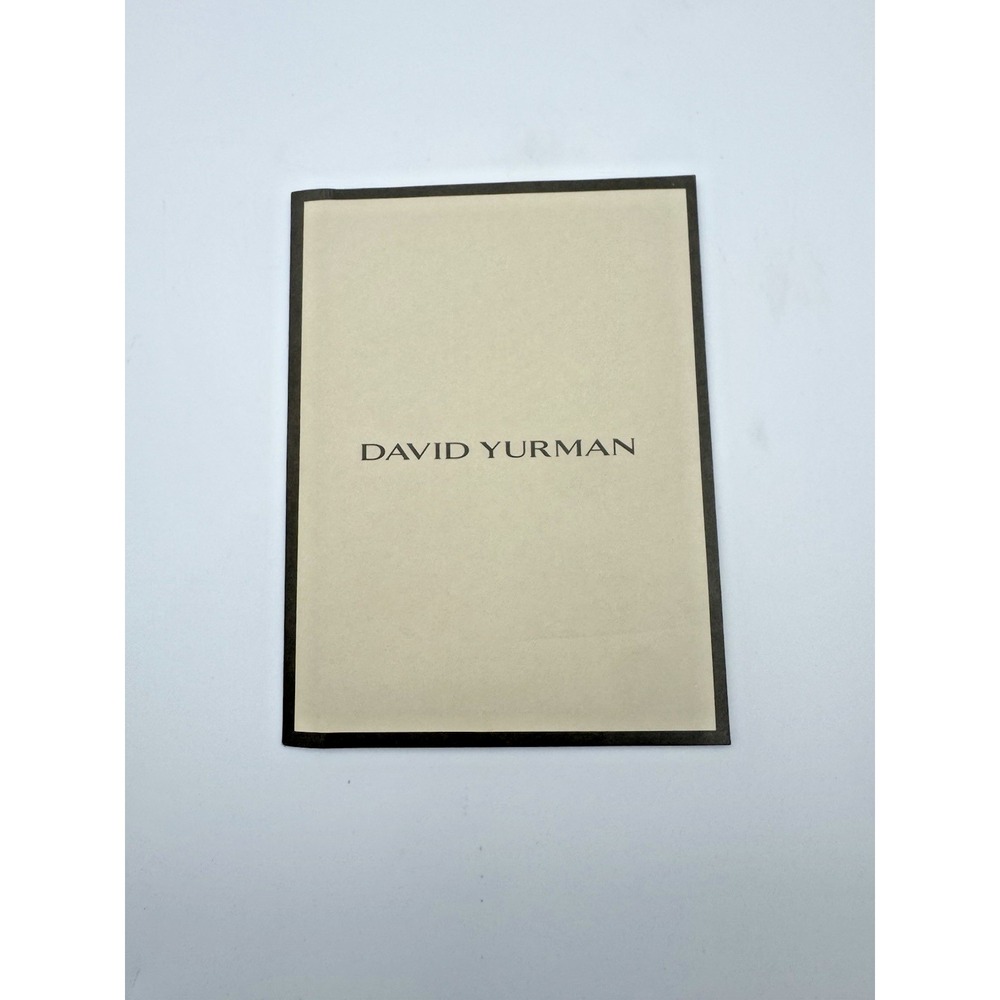 NEW David Yurman Jewelry Cleaning Polishing Cloth Folder Authentic